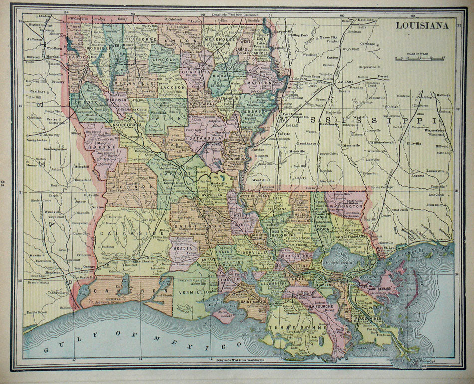 Louisiana – The Old Map Gallery