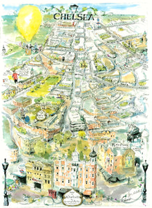 (England-Chelsea) Chelsea, Jonathan Addis, 2009 It started out with this map that was published in Resident magazine, to resounding requests for a printed copy that could be purchased. Soon Addis found more and more demand for London and the many districts that compose the town. This edition now out of print was printed on heavy paper, and is signed in pencil by Addis.