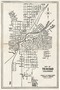 (CO.-Trinidad) Map Of Trinidad Colorado