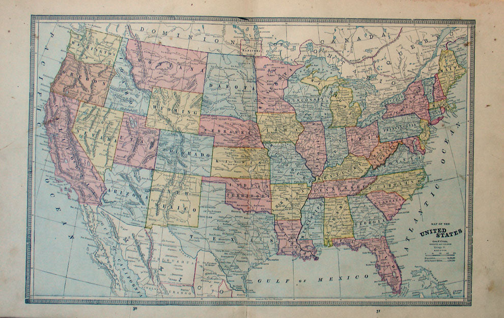 Map of the United States – The Old Map Gallery