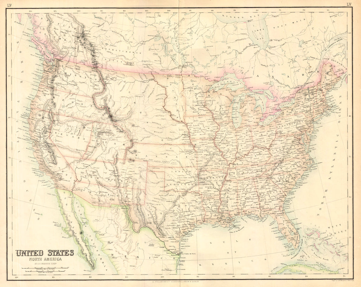 (U.S.) United States - North America – The Old Map Gallery