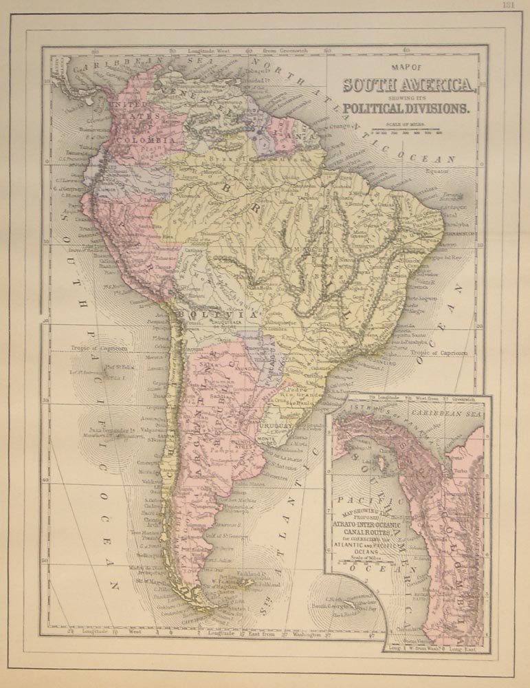 Map of South America...