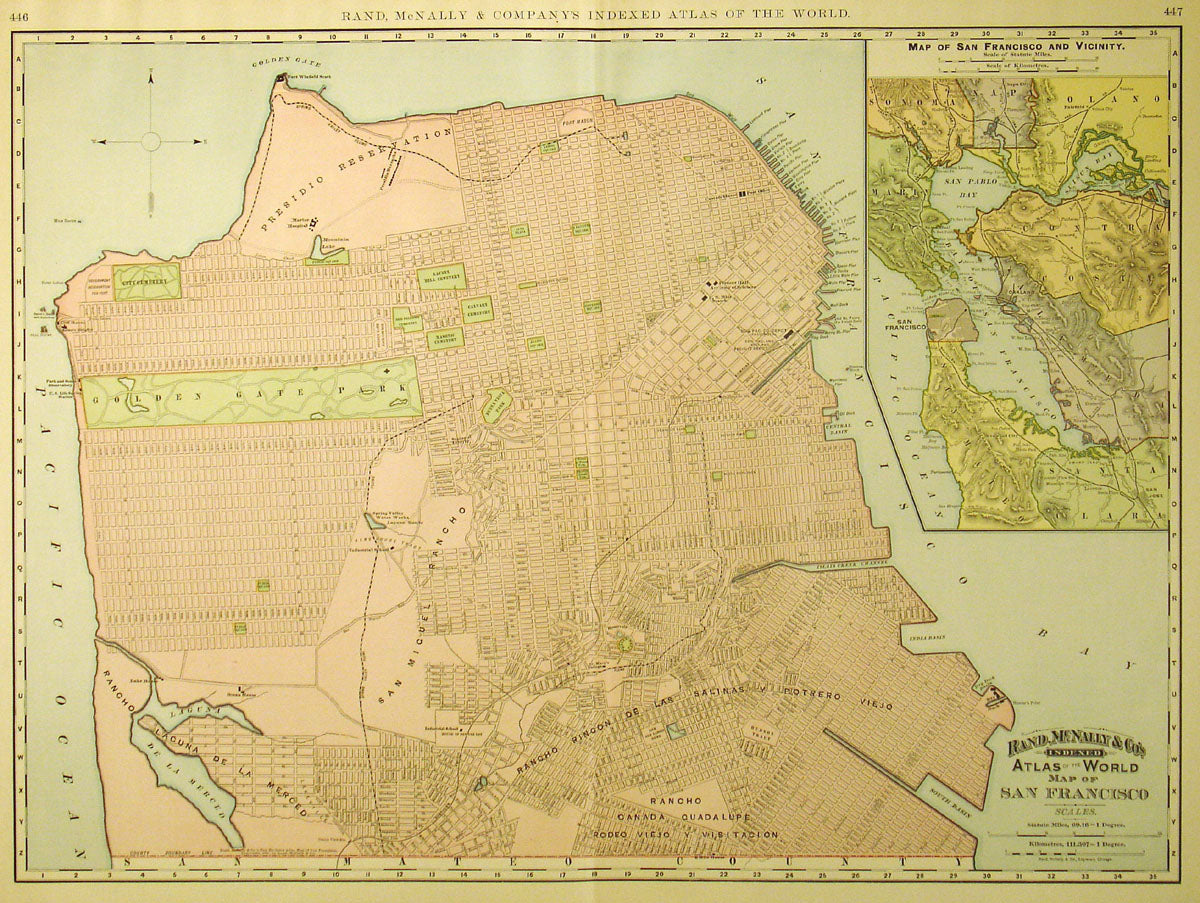 Map Of San Francisco The Old Map Gallery Randmcnally San Francisco 1200x1200 