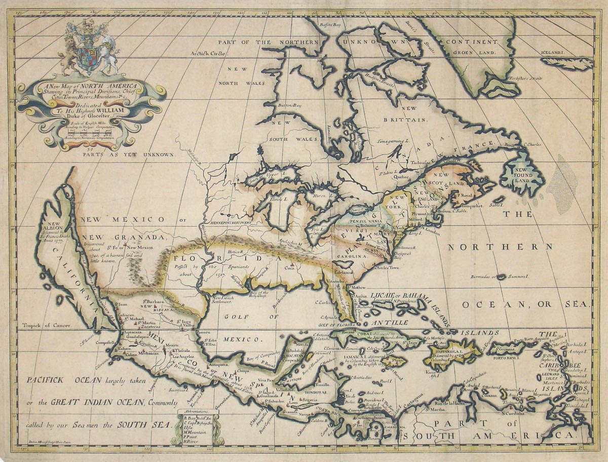 A New Map of North America Shewing... – The Old Map Gallery