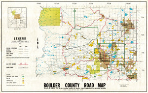 (CO.-Boulder County) Boulder County Road Map