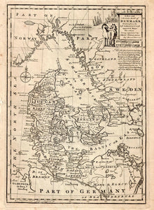 (Denmark) A New and Accurate Map of Denmark...