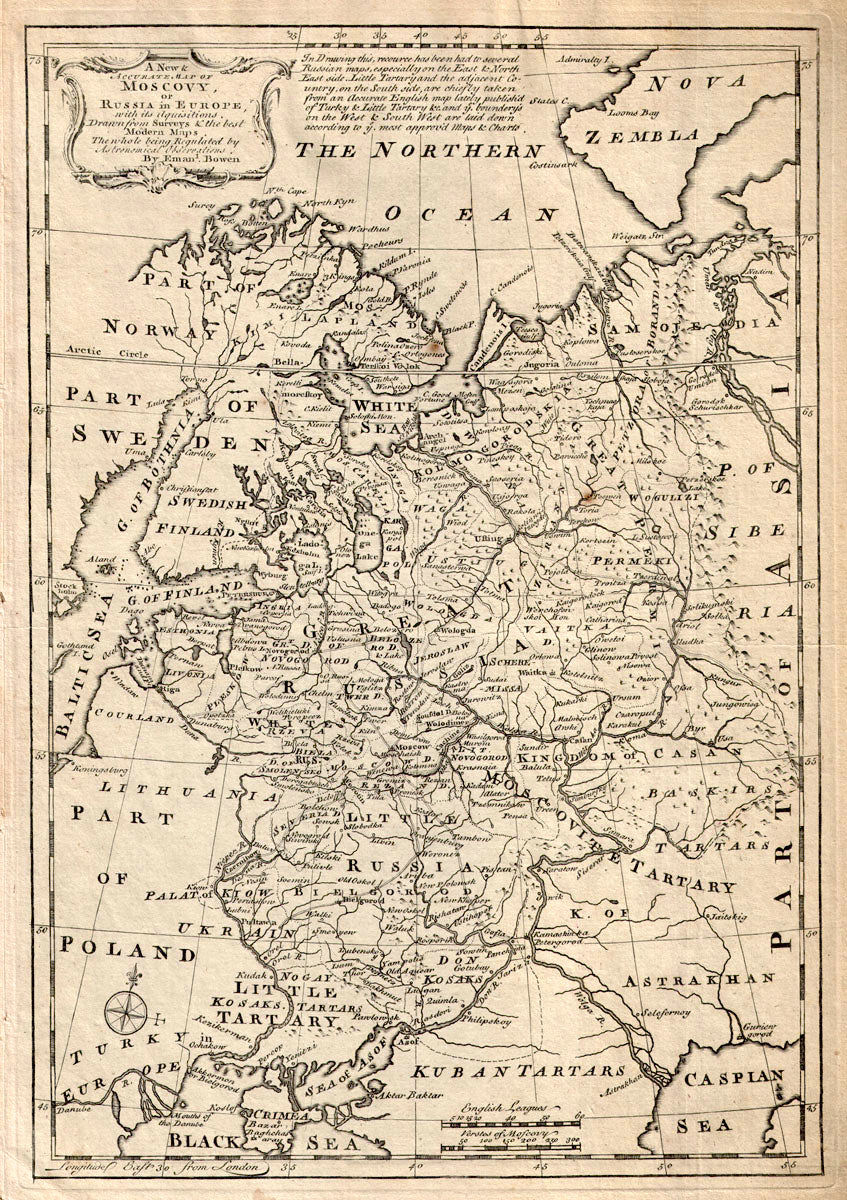 (Russia, Ukraine) A New & Accurate Map of Moscovy...