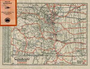 (CO.) Official 1931 Road Map