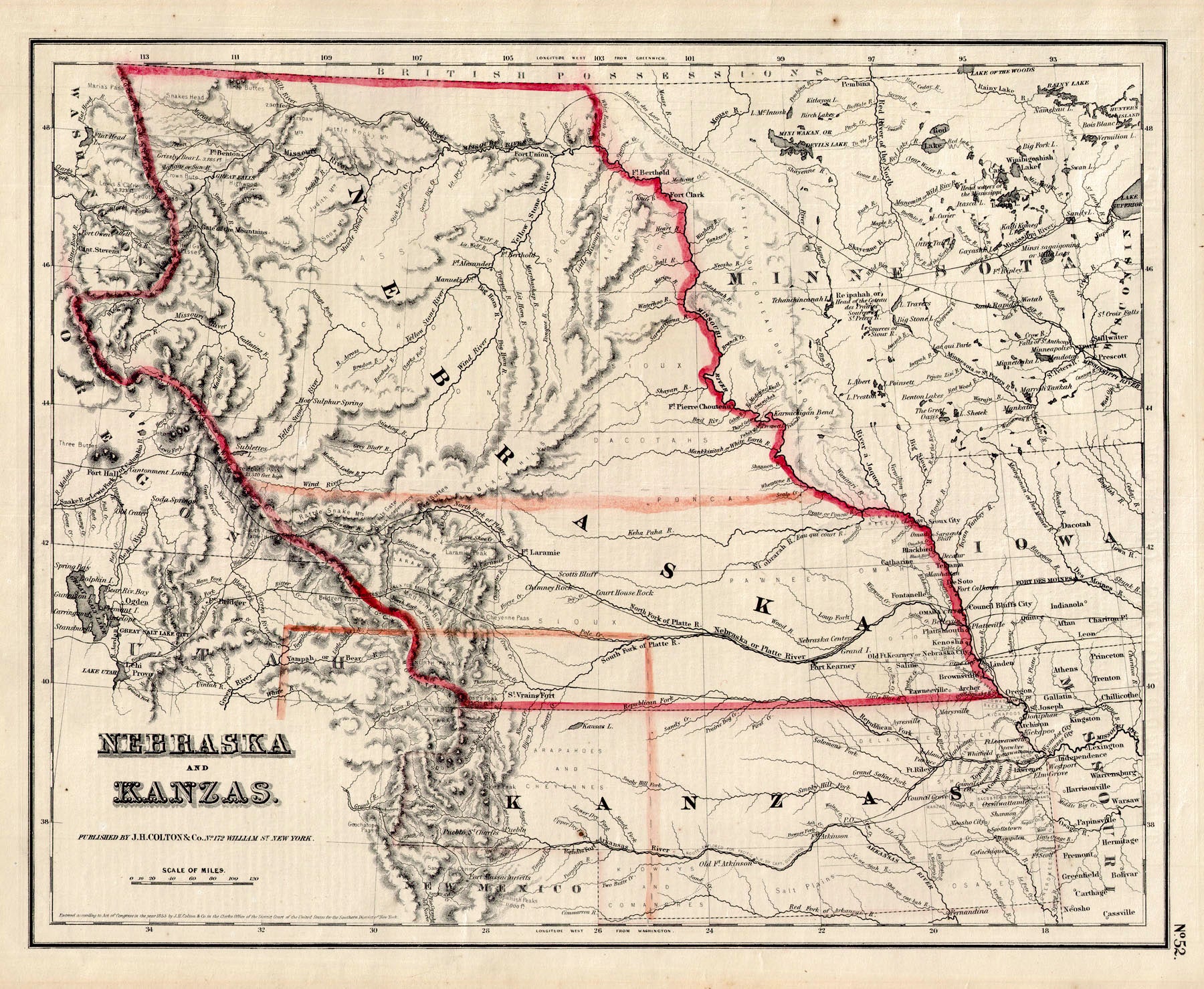 (West) Nebraska And Kanzas.