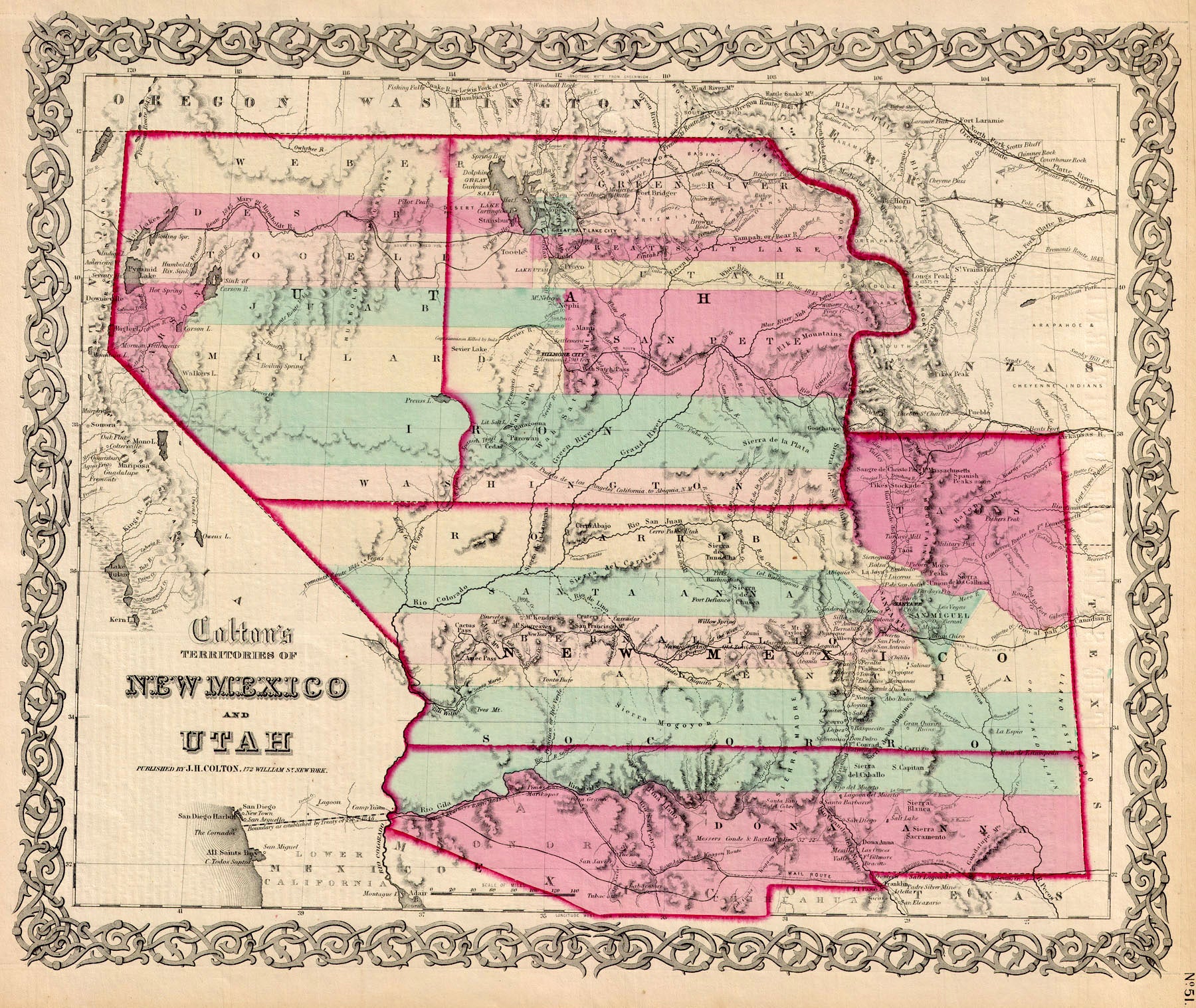 (Southwest & Colona) Territories of New Mexico and Utah