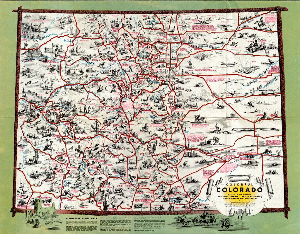 (CO) Colorful Colorado – The Old Map Gallery