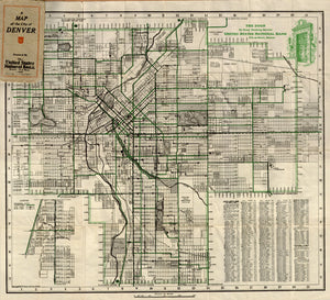 (CO. - Denver) A Map of the City of Denver