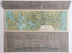 (Panama) Gray's Aero View Of The Panama Canal