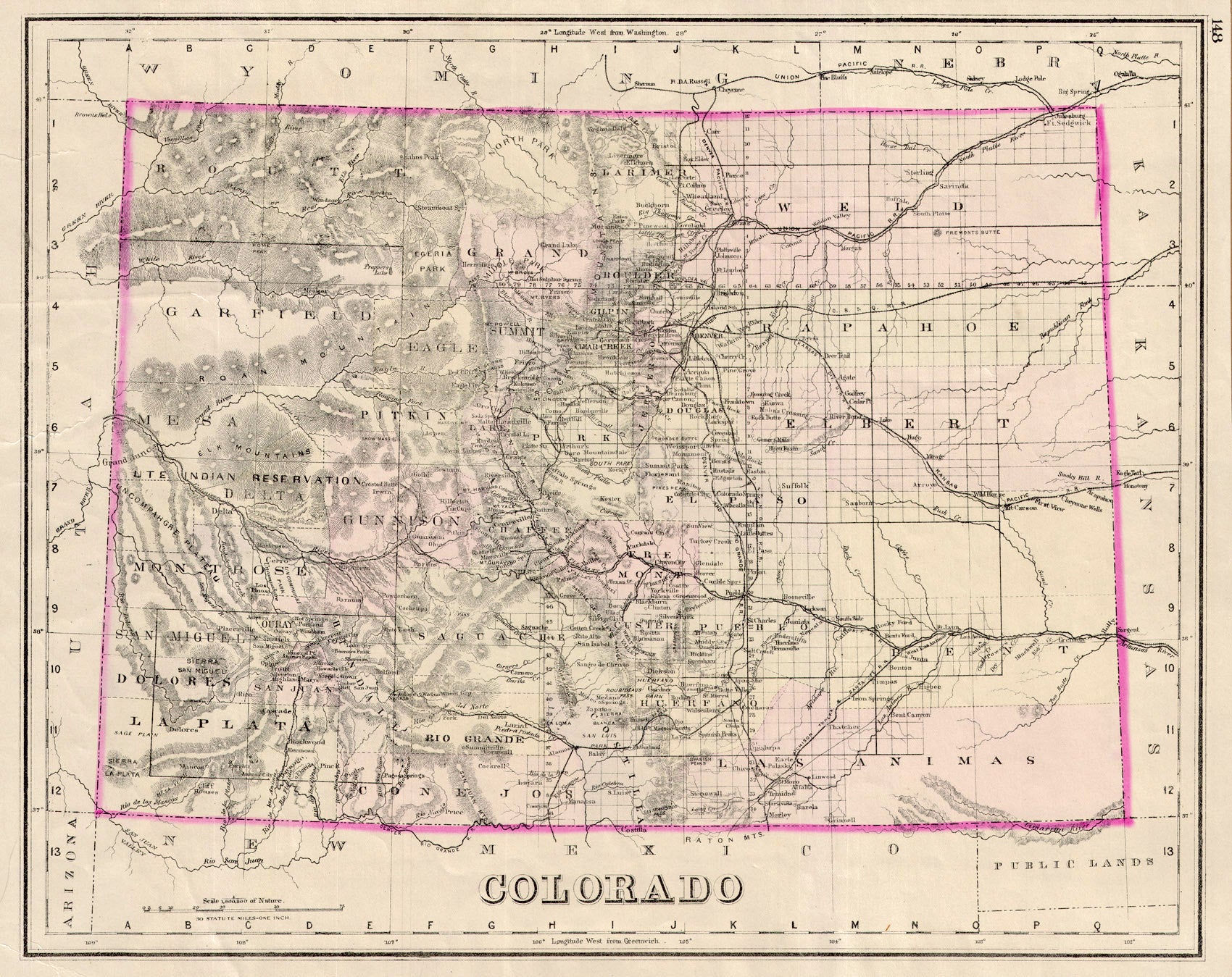 (CO.) Colorado – The Old Map Gallery