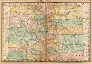 (CO.) Map of Colorado