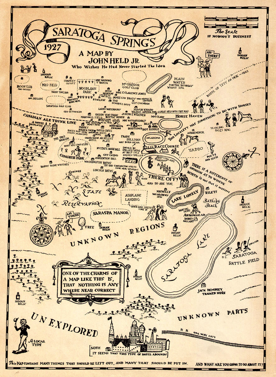 Saratoga Springs Ny Saratoga Springs 1927 The Old Map Gallery