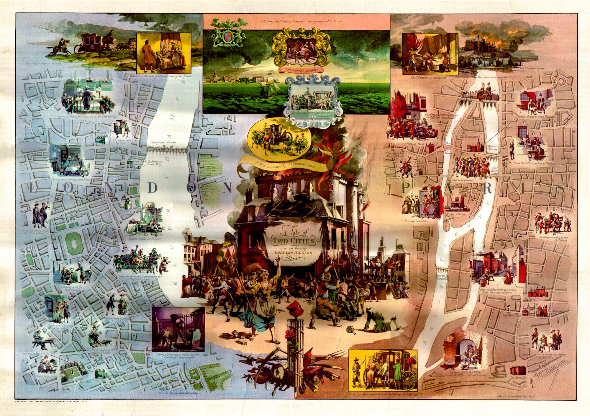 (Literary) A Tale of Two Cities from the Book by Charles Dickens
