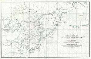 (Pacific - Asia) Outline map of north eastern Asia, and the Asiatic islands...