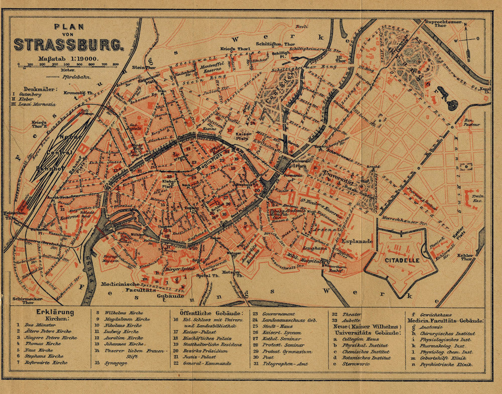 Plan Von Strassburg.