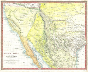 (West - Southwest) Central America II. Including Texas, California And...
