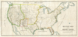 (U.S. & West) Military Map of the United States prepared in the Office of the Quarter Master General U.S.A