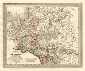 (Poland) Carte Du Nouveau Royaume De Pologne...