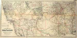 (Southwestern Railroads) Map Showing the Atchison, Topeka and Sa