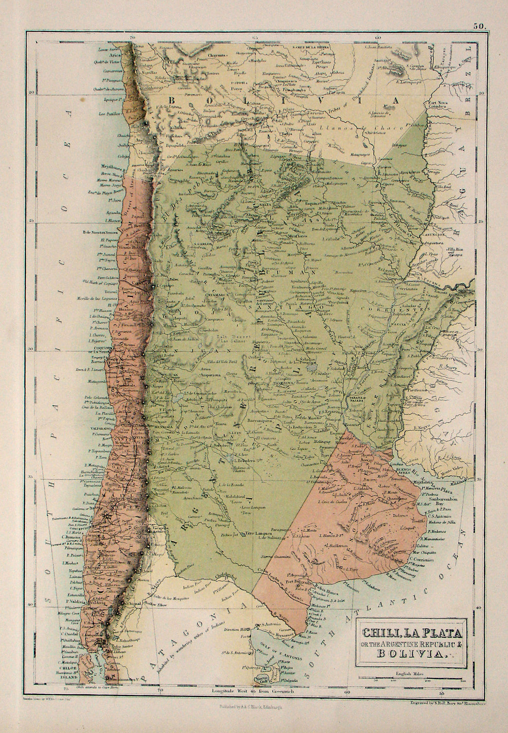 Chili, La Plata or the Argentine Republic & Bolivia