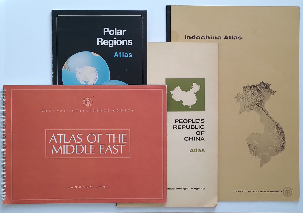 C.I.A. atlas, Polar Regions Atlas, Indochina Atlas, People's Republic of China Atlas, Atlas Of The Middle East