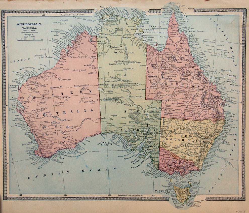 Australia & Tasmania – The Old Map Gallery