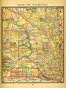 Map of Dakota