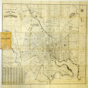 (Maryland – Baltimore) Flamm's New Map of Baltimore
