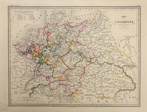 Carte de L'Allemagne Par Cercules en 1789 (Germany in 1789)