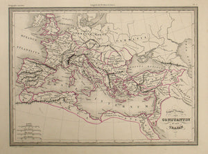 Empire Romain Sous Constantin Et Sous Trajan (Roman Emprie of Co