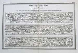 Table Theodosienne Dite Carte De Peutinger (Peutinger Tabula)