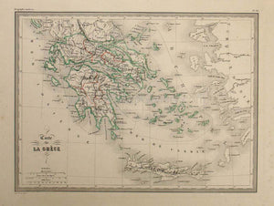 Carte de La Crece (Map of Greece)