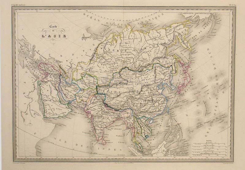 Carte De L'Asie (Asia)