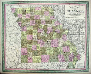 Map of the State of Missouri