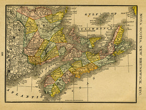 Map of Nova Scotia, New Brunswick, Etc.