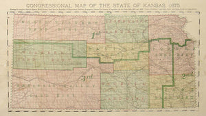 (KS.) Congressional Map of the State of Kansas