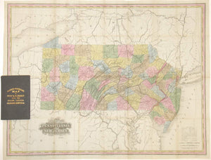 (Pennsylvania – New Jersey) Tanner's Travelling Map of Penna. &
