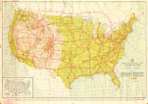 (U.S.) Aeronautical Planning Chart, U.S.C.S. , 1942