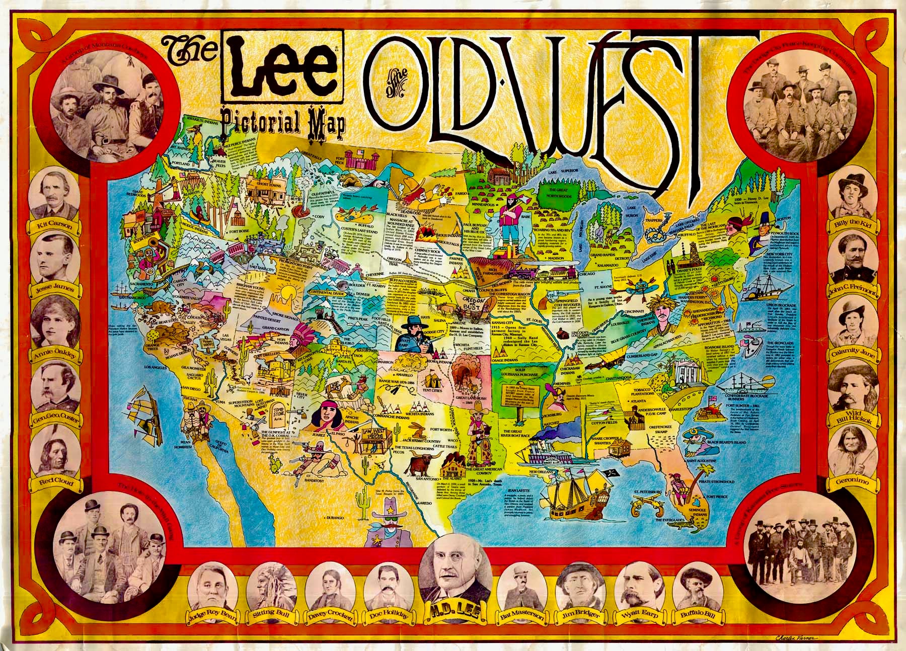 (U.S.) The Lee Pictorial Map...