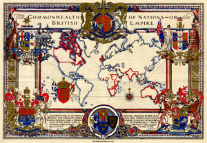 (World - Thematic) The Commonwealth Of Nations Or the British Empire