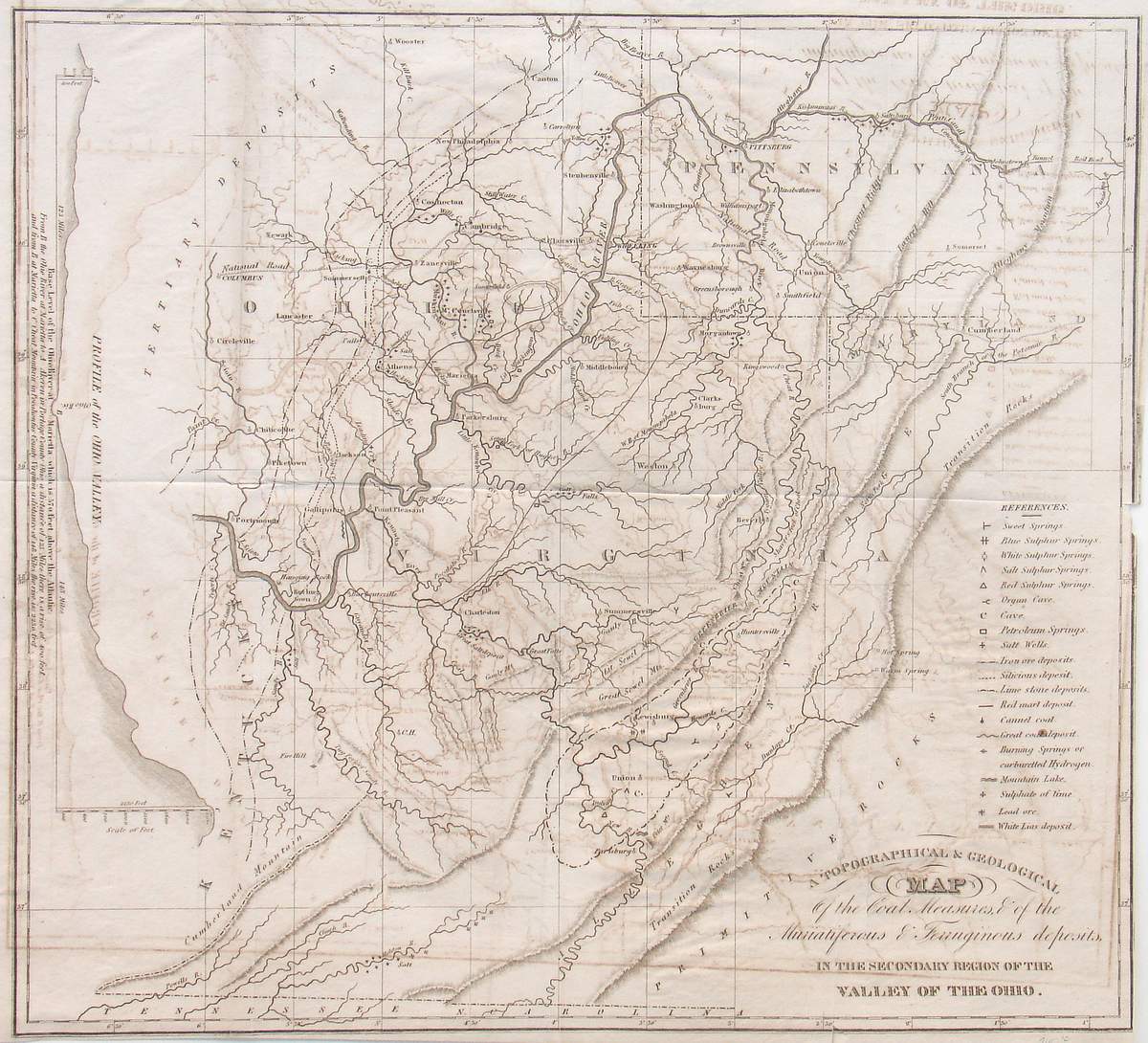 (West Virginia, OH.,PA.) A Topographical