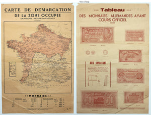 (France WWII) Carte De Demarcation...