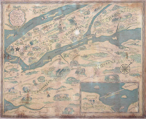 (NY - NYC) Historical Map of New York