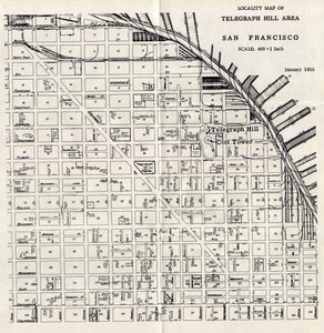 (CA. - San Francisco) Locality Map of Telegraph Hill Area - San Francisco
