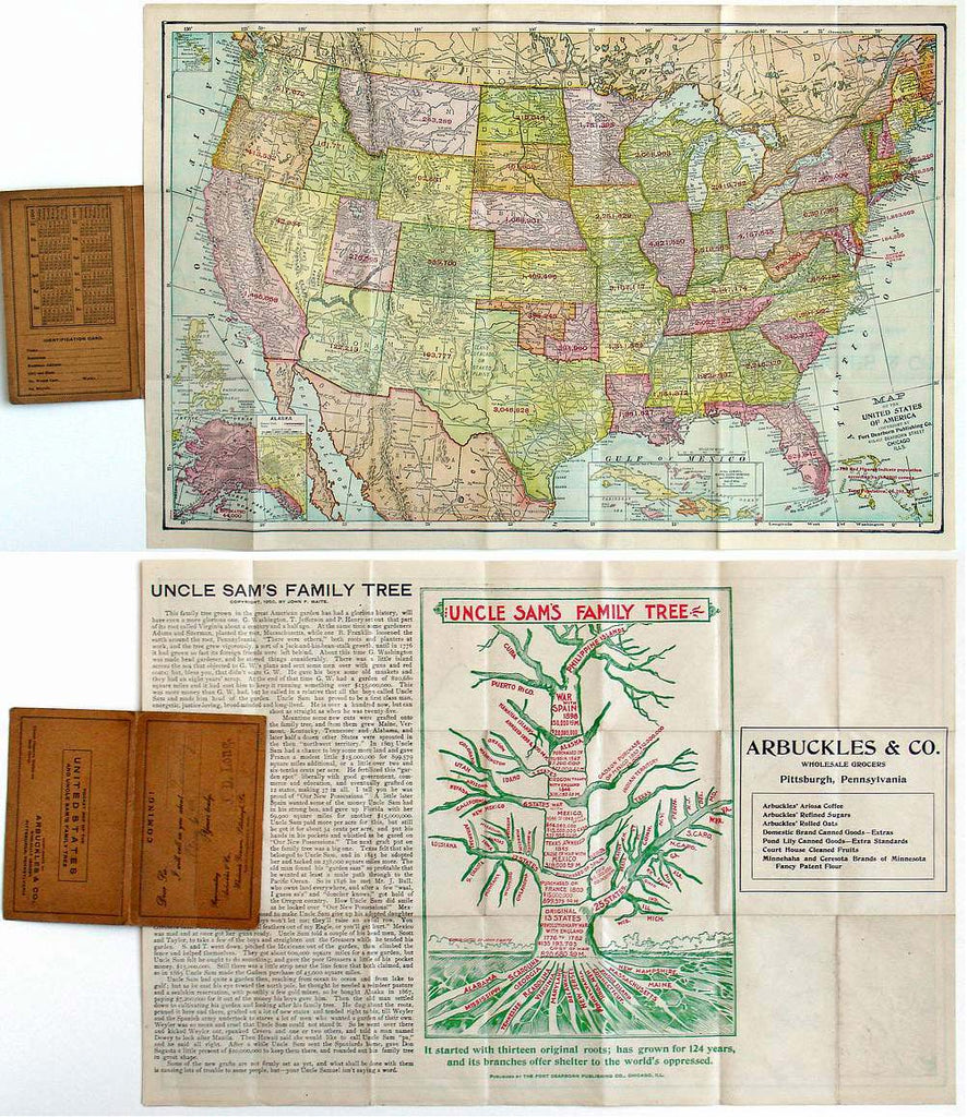 Pocket Map of the United States... – The Old Map Gallery