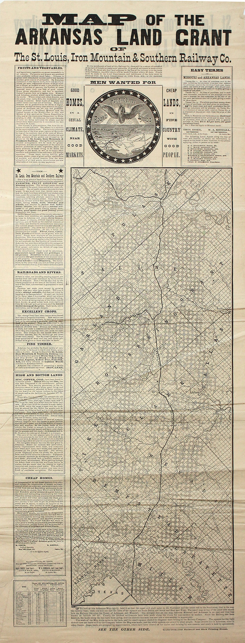 (Arkansas) Map Of The Arkansas Land Grant